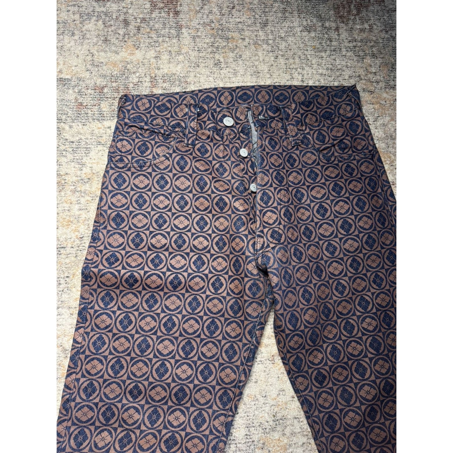 Evisu Allover Pattern Denim