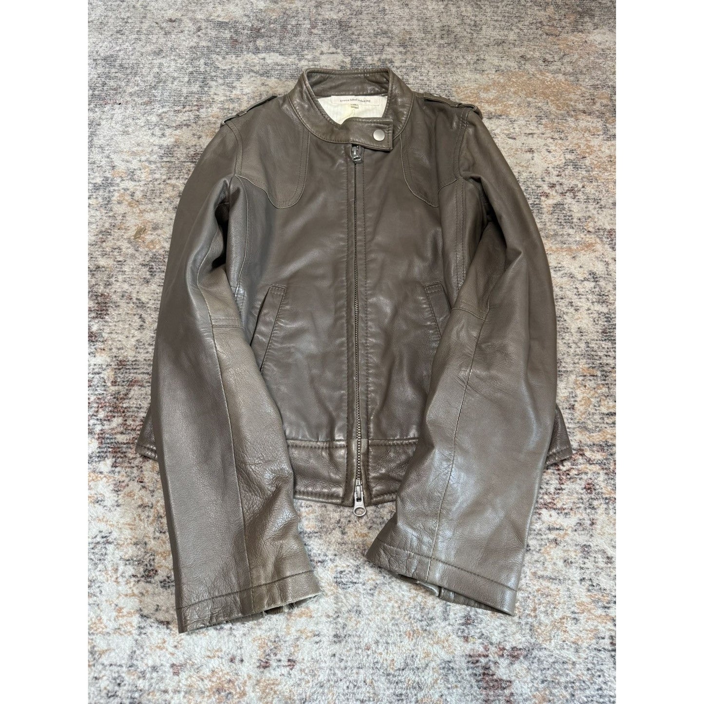 Japanese Brand Faux Leather Jacket