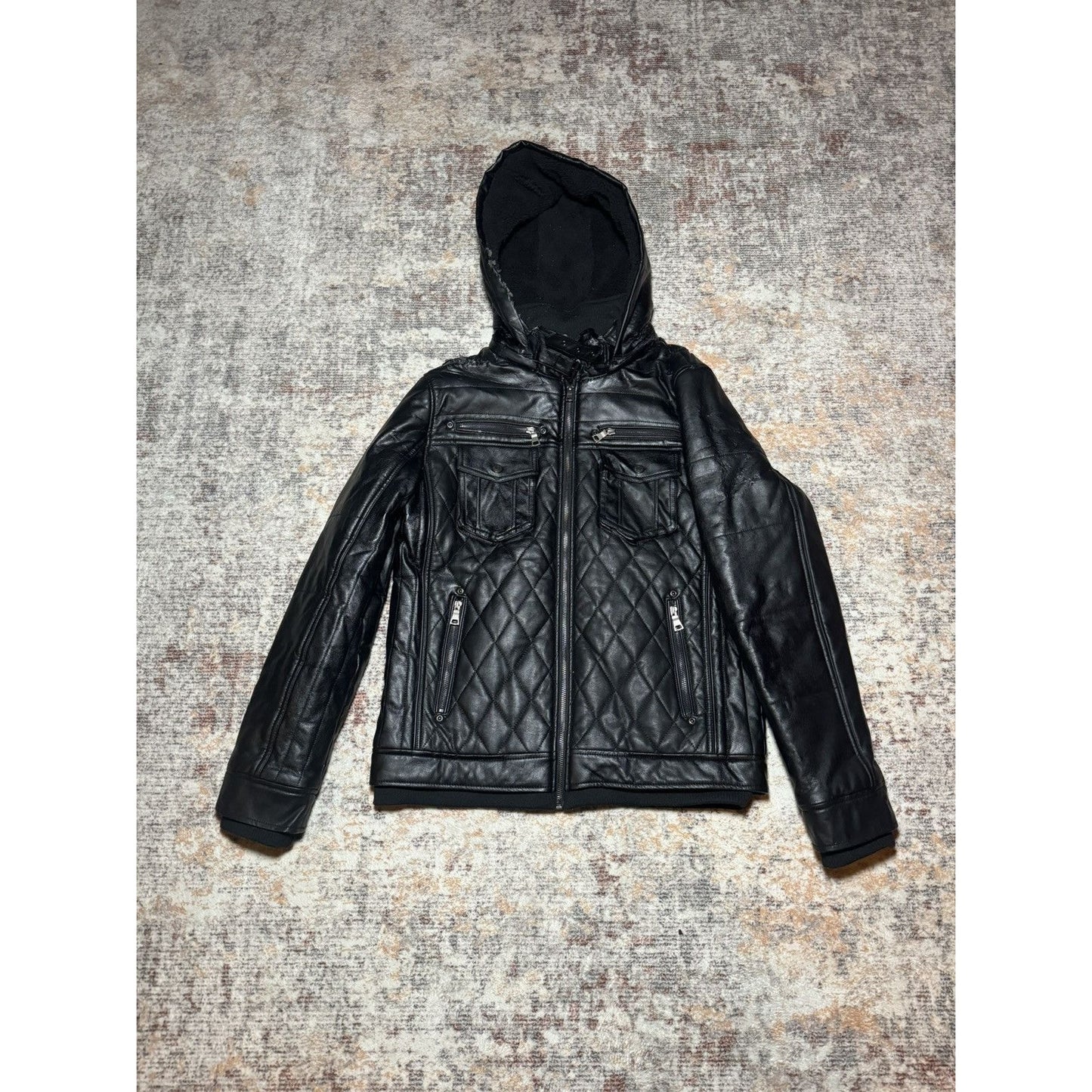 In The Attic Quilted Leather Jacket