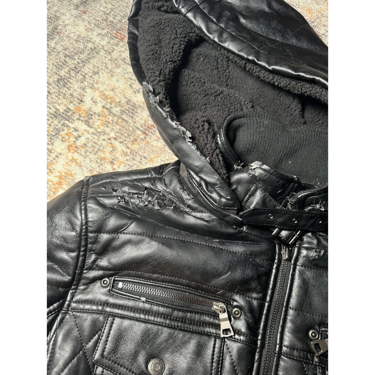 In The Attic Quilted Leather Jacket
