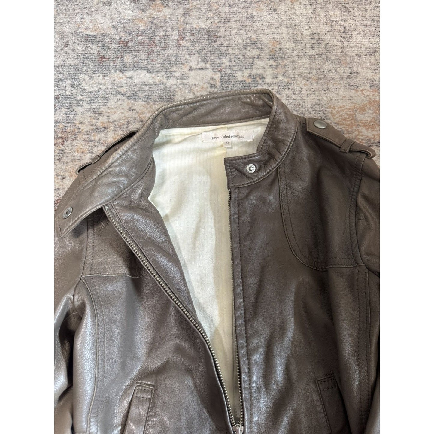 Japanese Brand Faux Leather Jacket