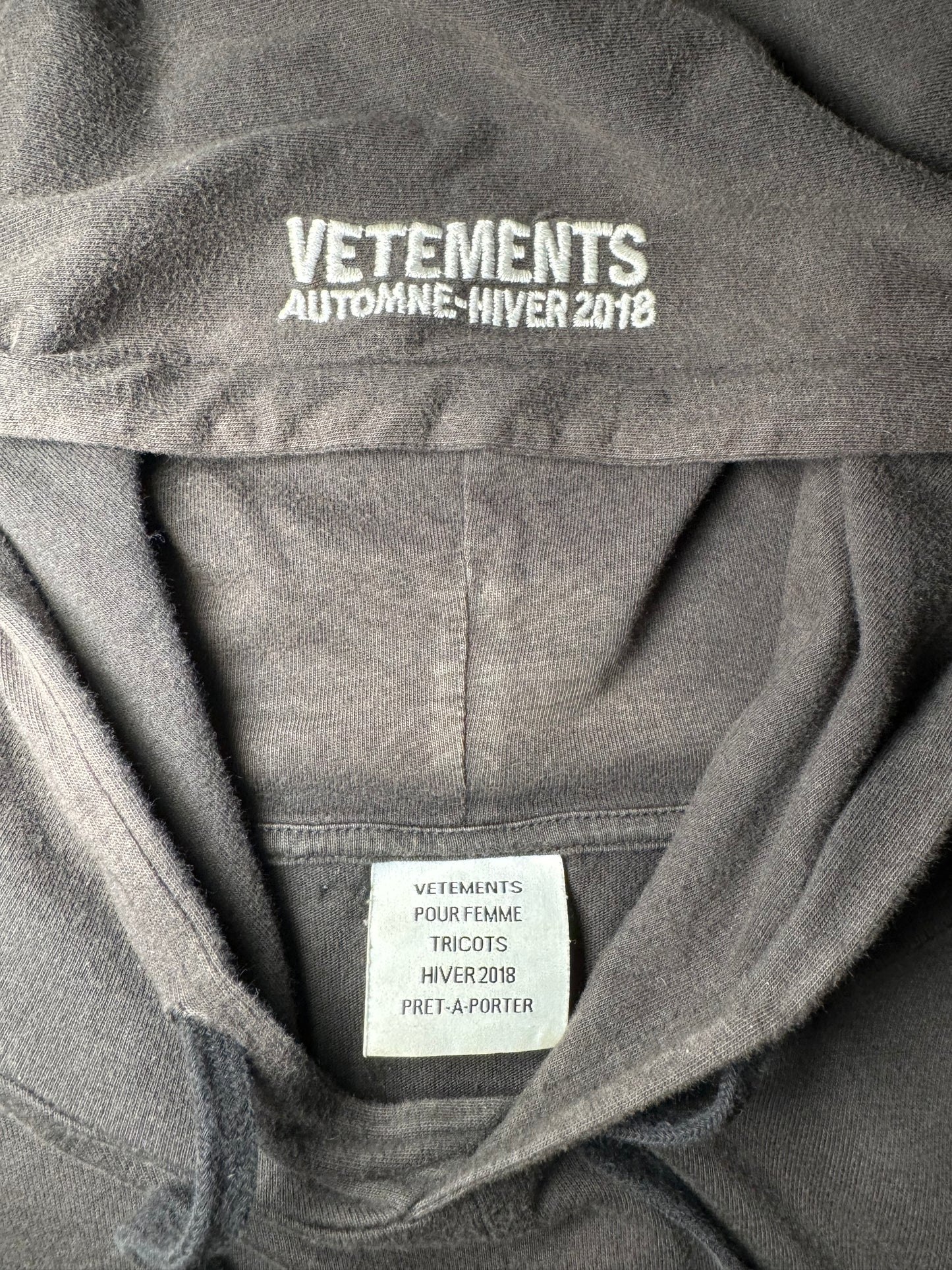 Vetements AW17 Split Hoodie
