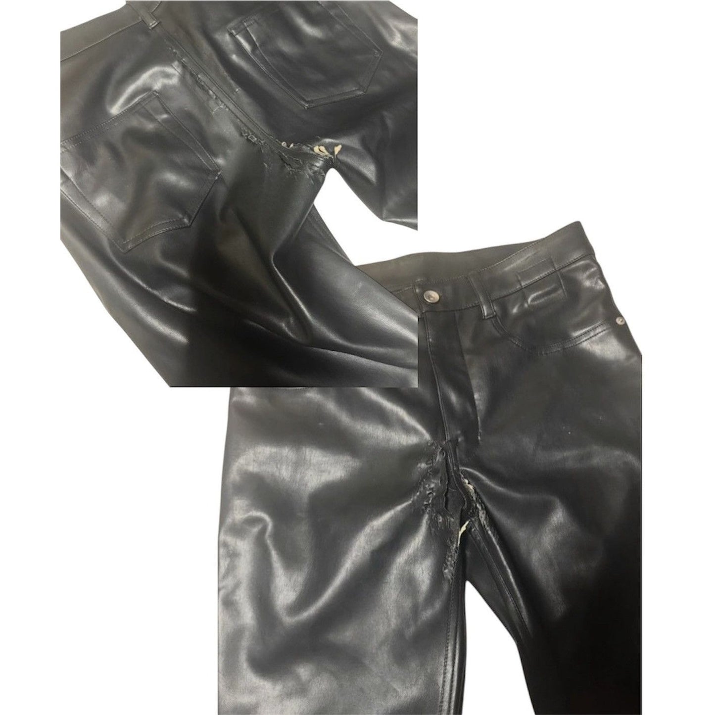 Rick Owens Vegan Leather Bootcuts