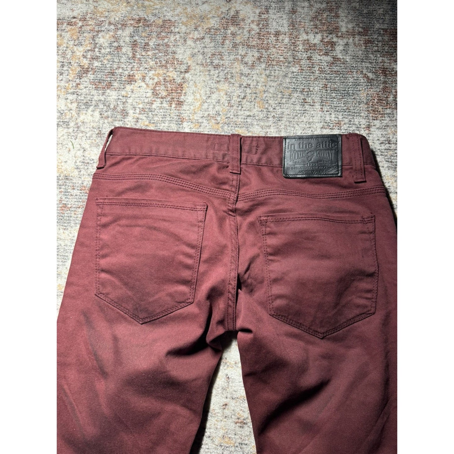 In The Attic Red Skinny Denim