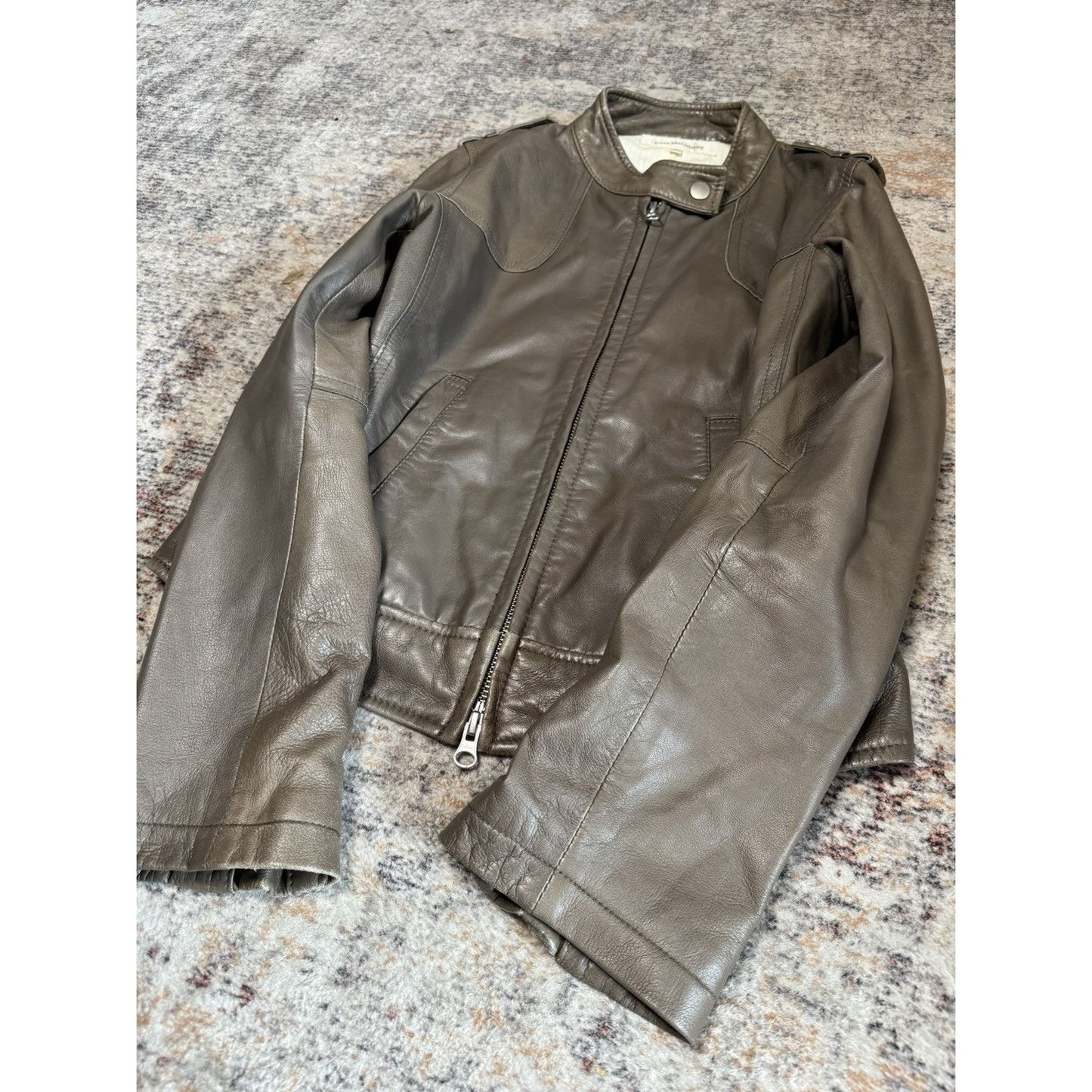 Japanese Brand Faux Leather Jacket