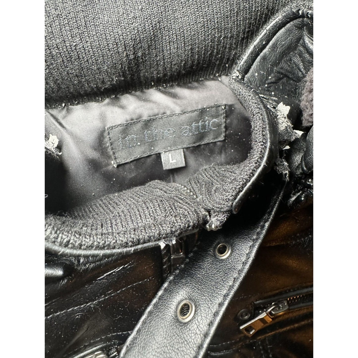 In The Attic Quilted Leather Jacket