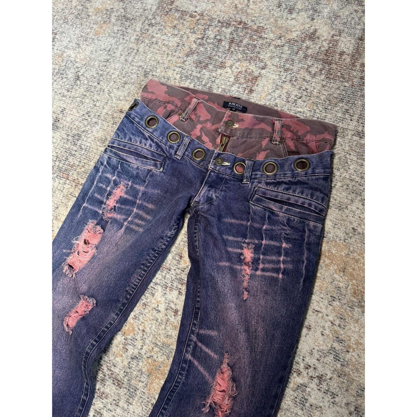 In The Attic Double Waisted Denim