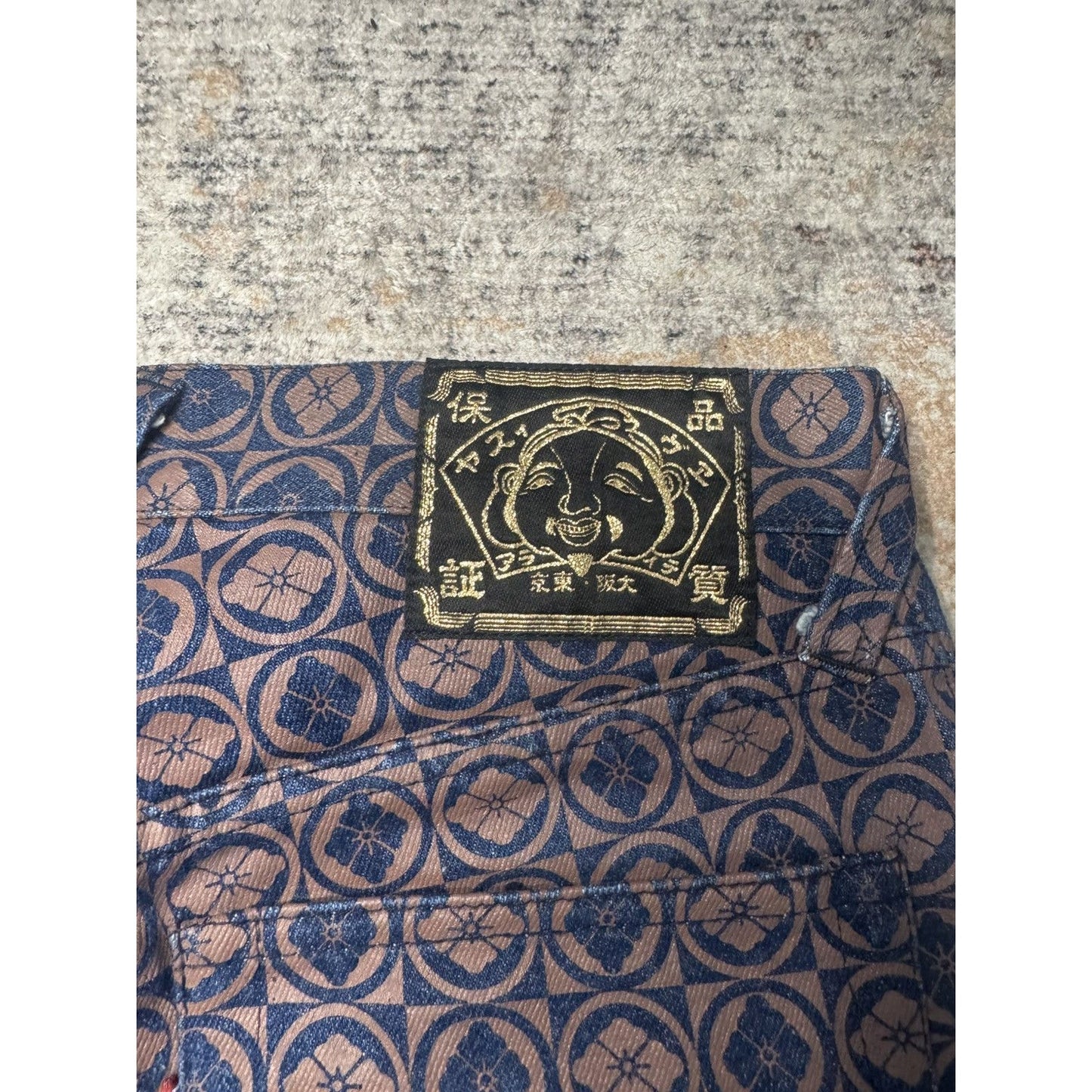 Evisu Allover Pattern Denim