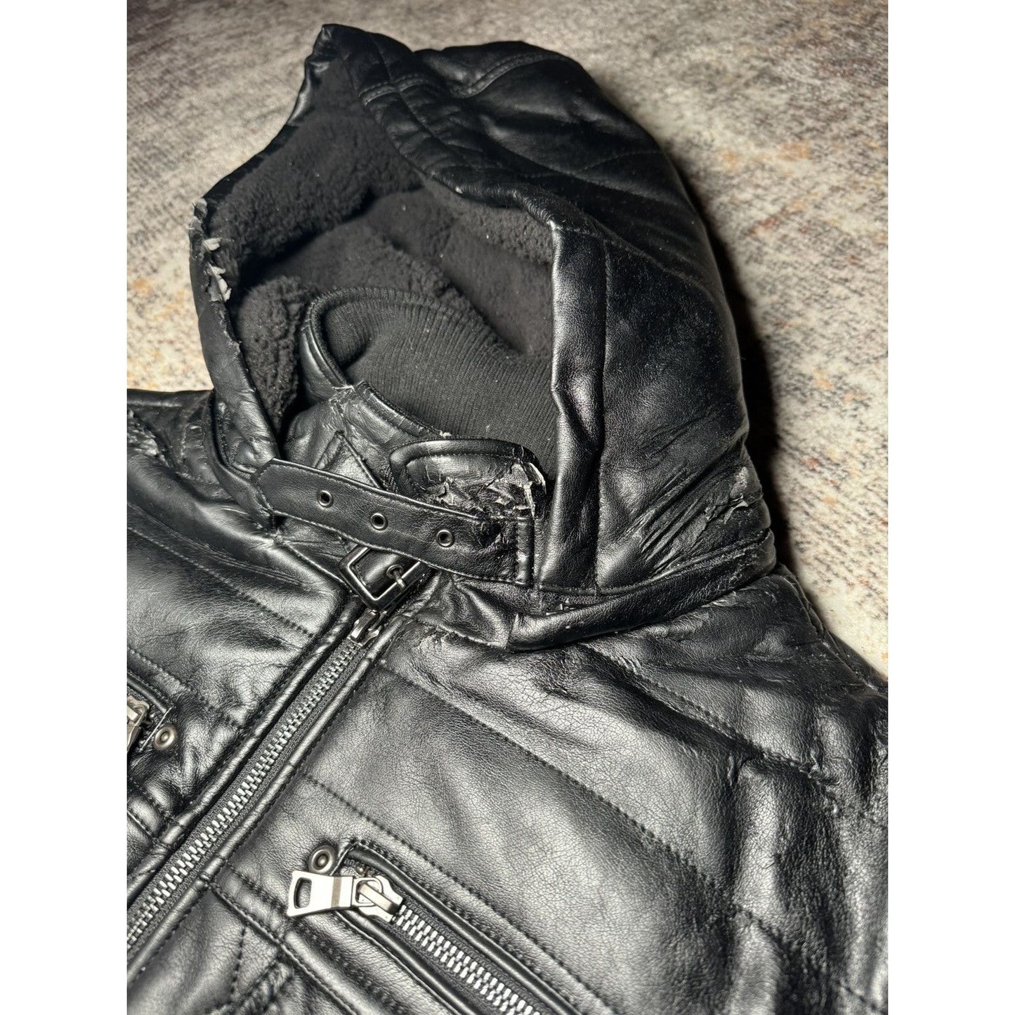 In The Attic Quilted Leather Jacket