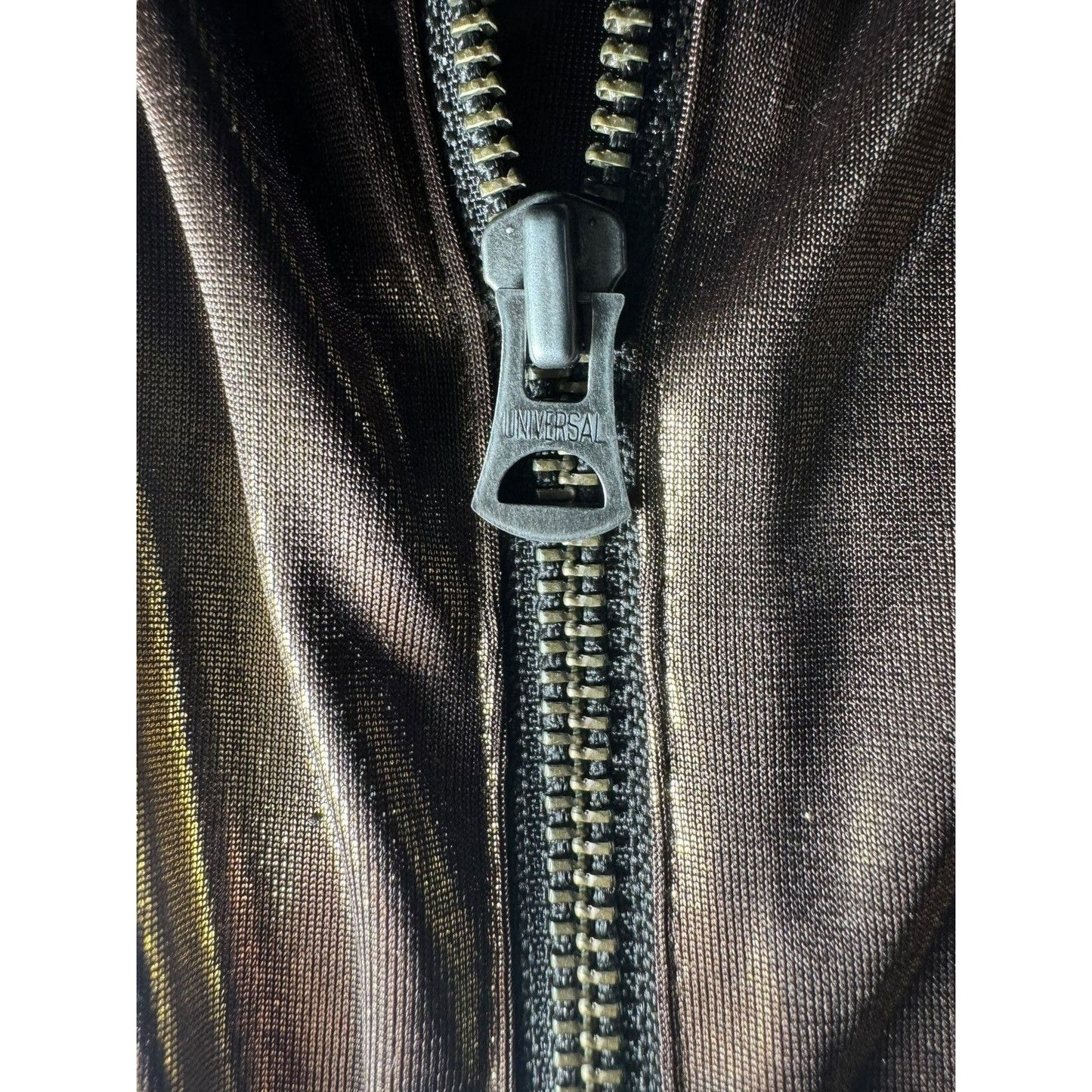 L.G.B. Gold Metallic Zip Hoodie