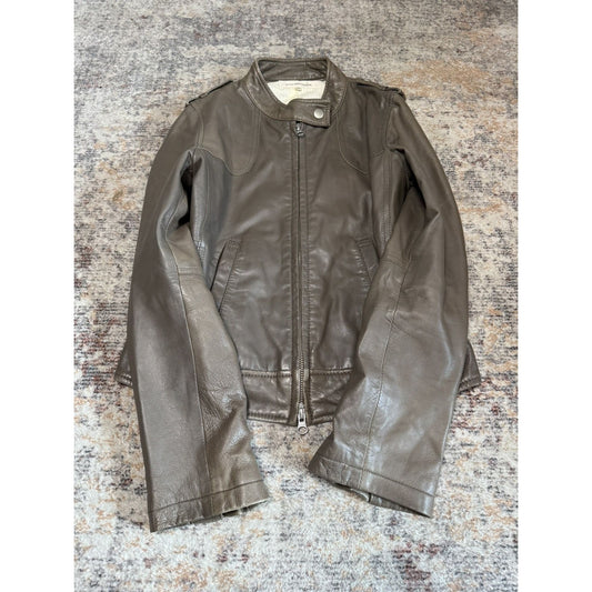 Japanese Brand Faux Leather Jacket