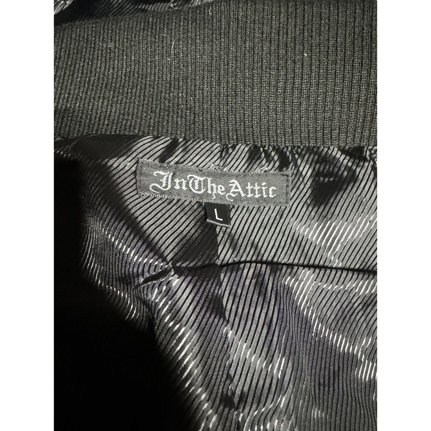 In The Attic Double Layered Leather Jacket