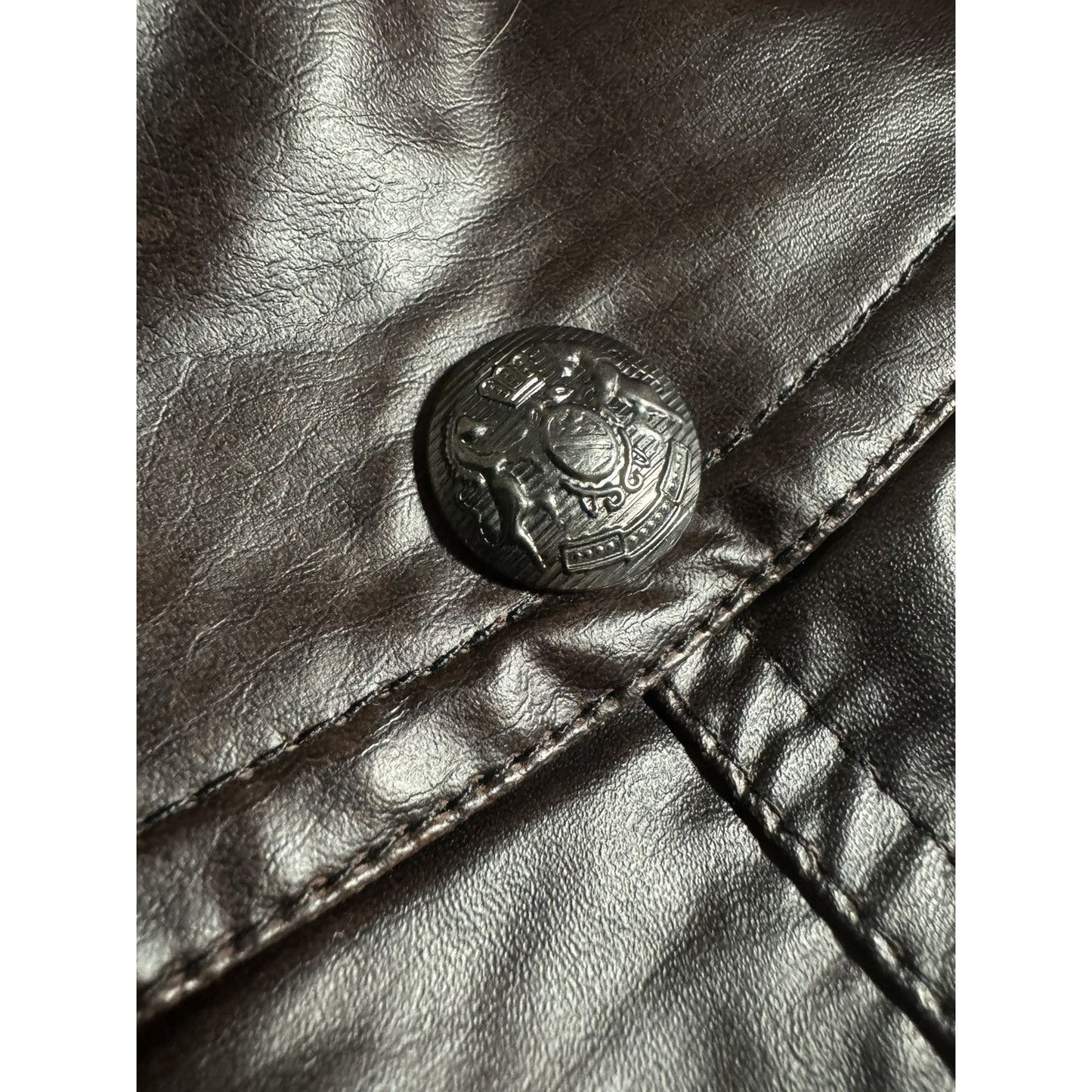 In The Attic Double Layered Leather Jacket