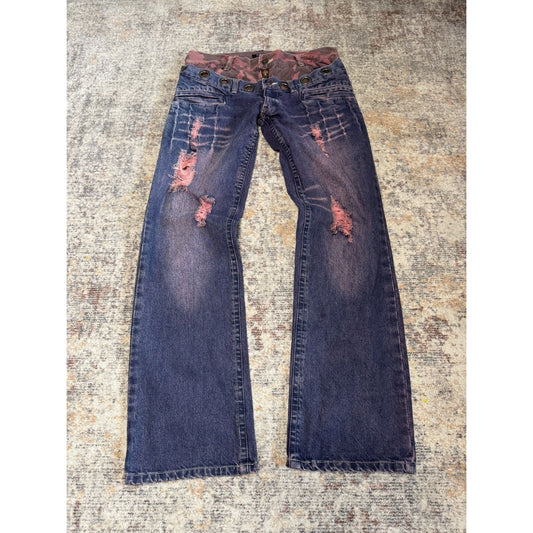 In The Attic Double Waisted Denim