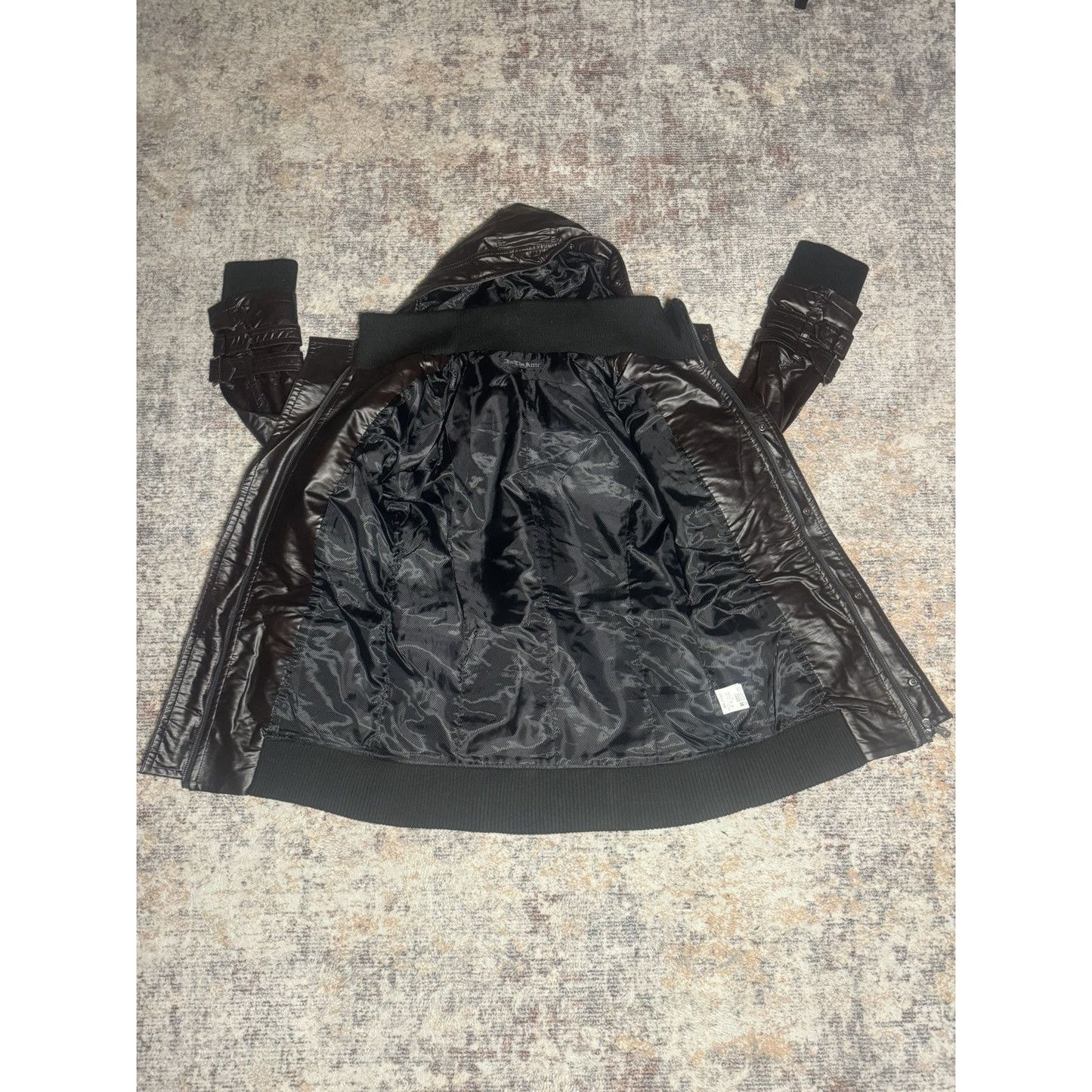 In The Attic Double Layered Leather Jacket